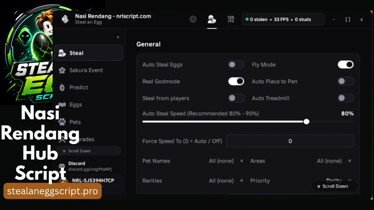 Nasi Rendang Hub Script Steal an Egg